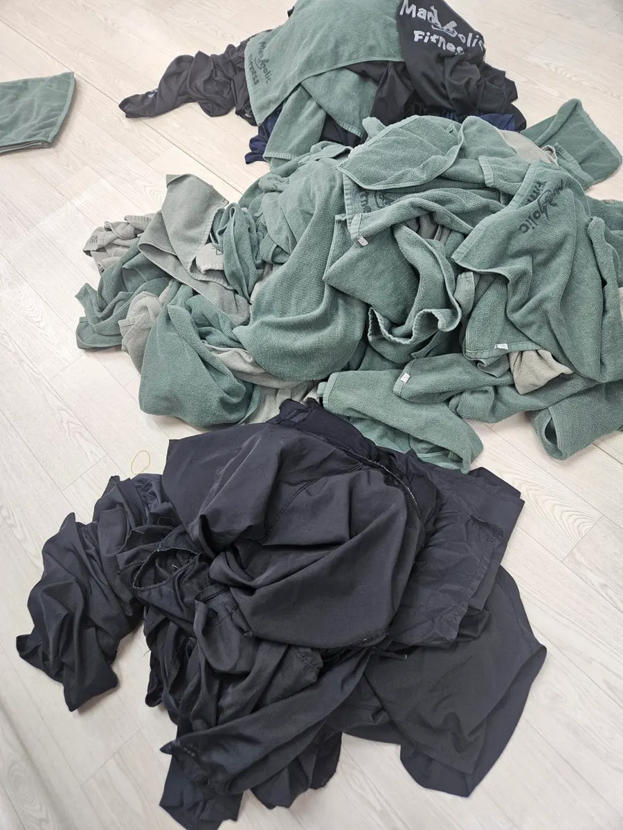 필라테스 수건 세탁 작업 사진